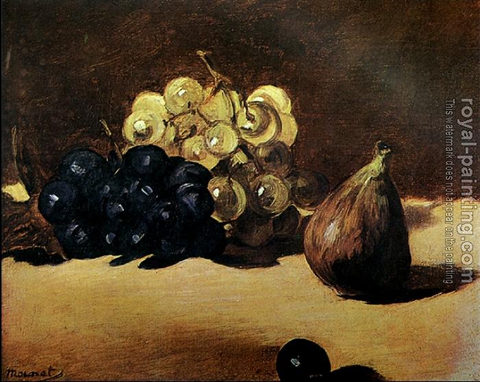 Edouard Manet : Still Life with Grapes and Figs
